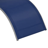 easycomfort easycomfort lettino prendisole in alluminio sedia sdraio da giardino in textilene con poggiatesta rimovibile