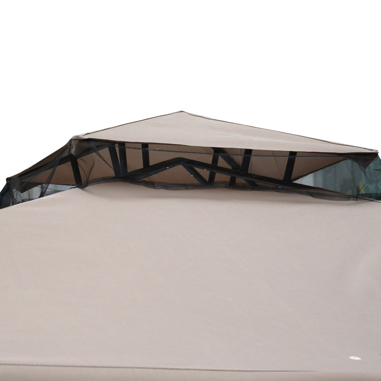 easycomfort easycomfort gazebo da giardino con zanzariera in metallo e poliestere 294x294cm