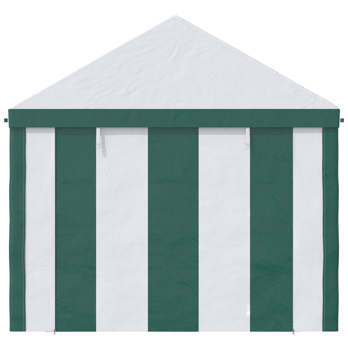 easycomfort tendone da giardino 4x3m per 12 persone con doppio ingresso bianco e verde