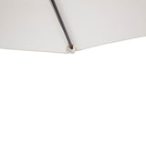 easycomfort easycomfort ombrellone semicircolare impermeabile protezione uv bianco 269 x 138 x 236cm