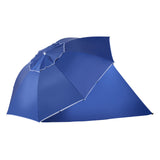 easycomfort easycomfort ombrellone da spiaggia tenda parasole 2 in 1 protezione uv 50 in poliestere ferro con borsa di trasporto