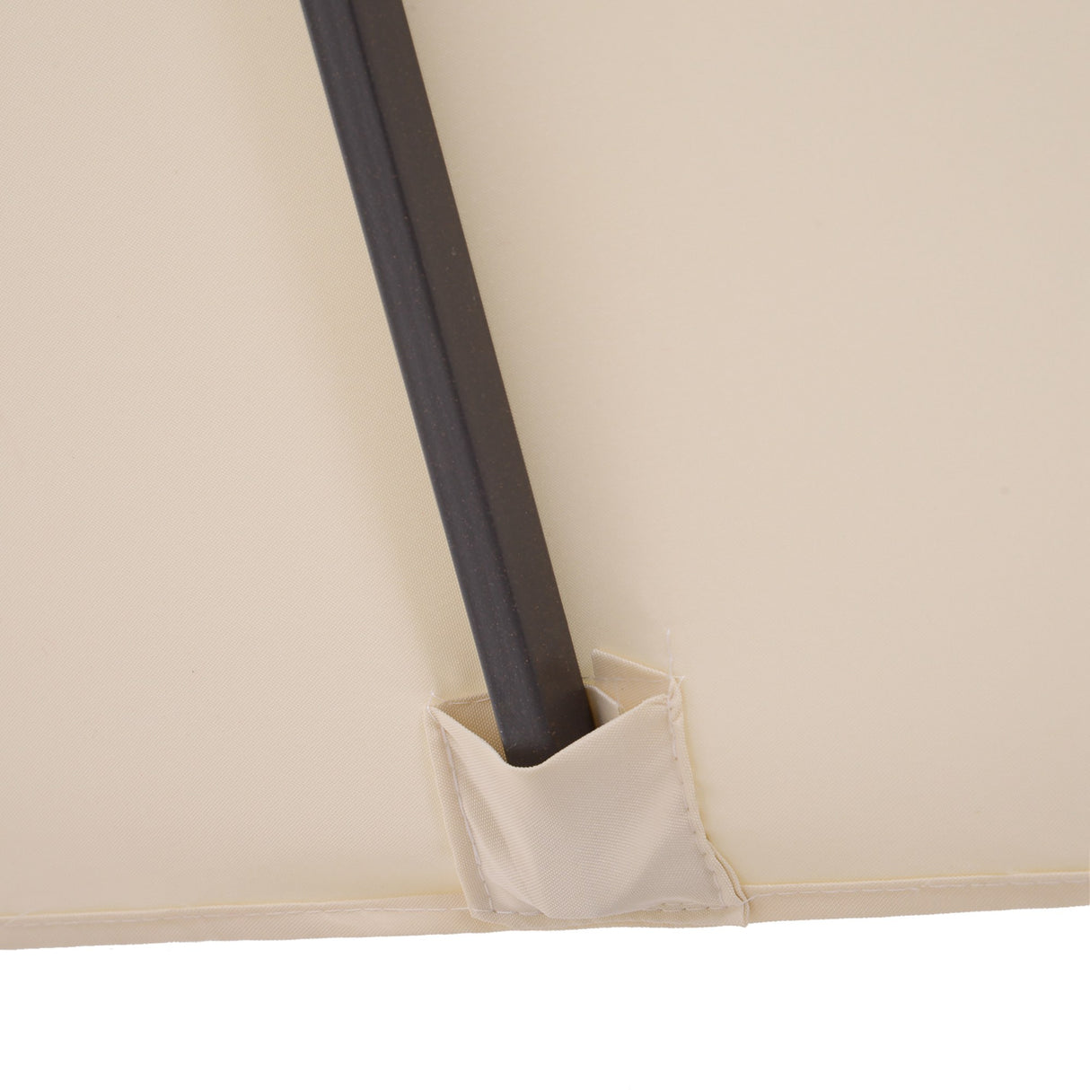 easycomfort easycomfort ombrellone doppio tettuccio da esterni anti uv 460 x 270 x 240 beige marrone
