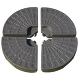 easycomfort easycomfort set 4 pzi basamento ombrellone decentrato da giardino con base a croce