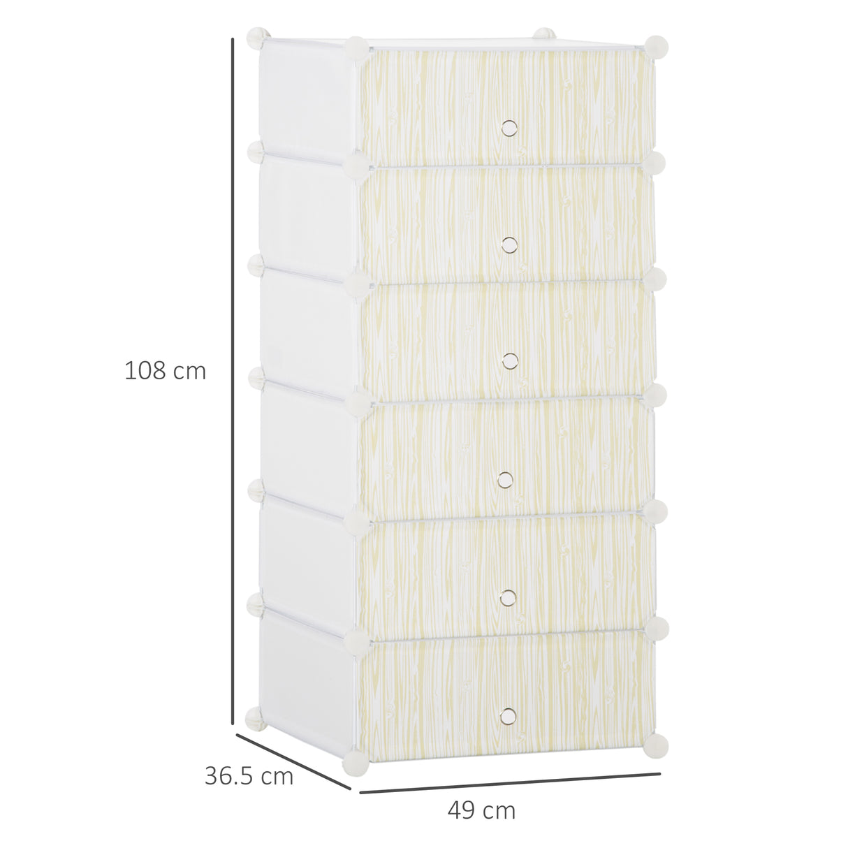 easycomfort easycomfort mobile scarpiera modulare salvaspazio 6 cubi 45x35x17cm in plastica pp e acciaio 45x36 5x108cm bianco