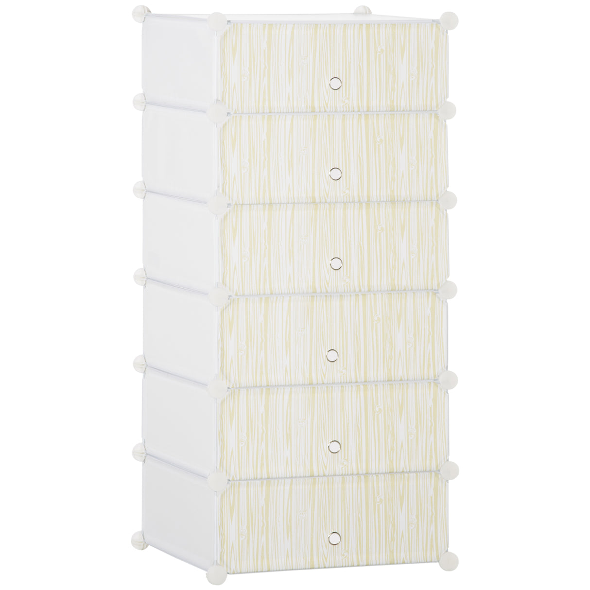 easycomfort easycomfort mobile scarpiera modulare salvaspazio 6 cubi 45x35x17cm in plastica pp e acciaio 45x36 5x108cm bianco