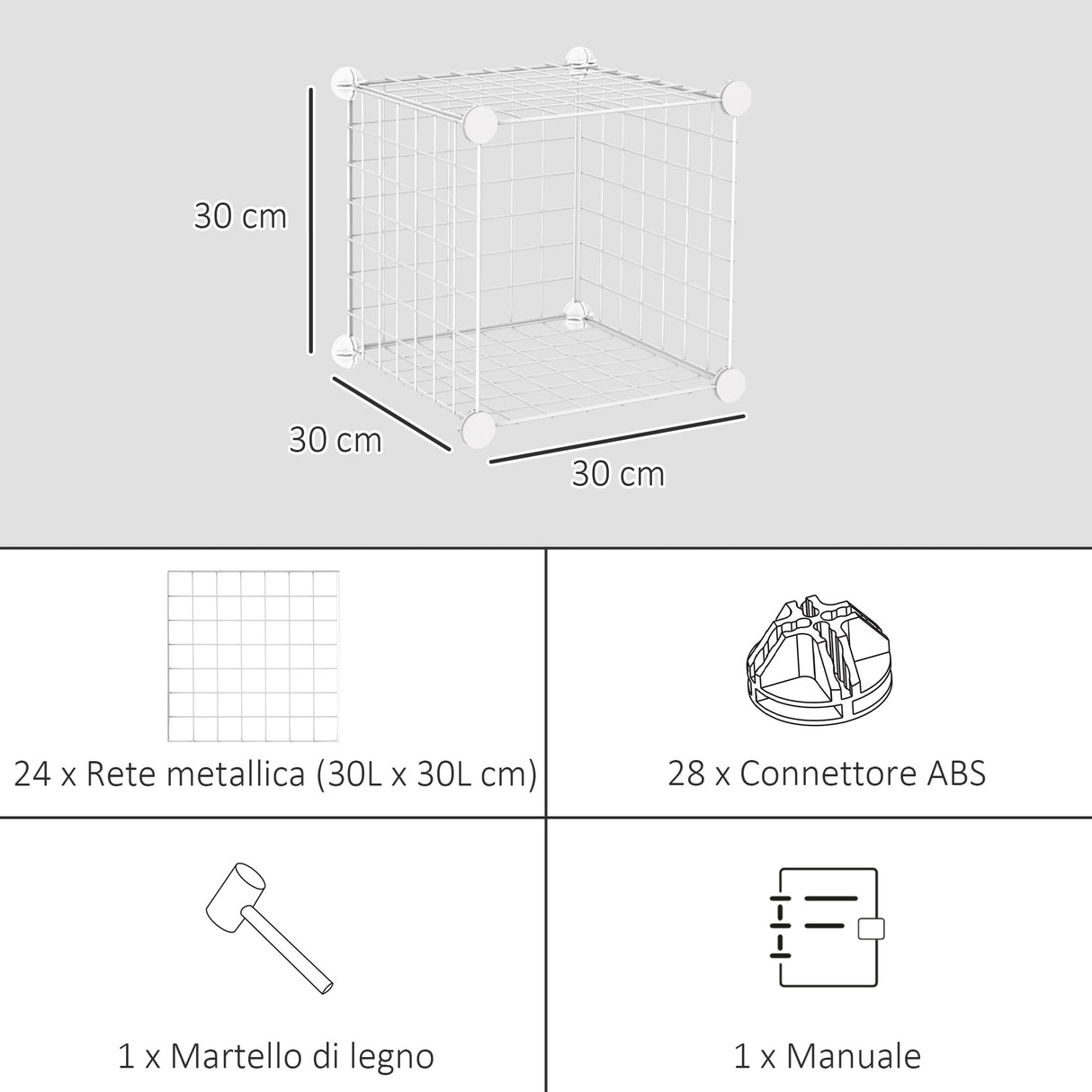 easycomfort easycomfort mobile scarpiera modulare salvaspazio 6 cubi 30x30x30 cm in acciaio e pp 94x32x94 cm bianco