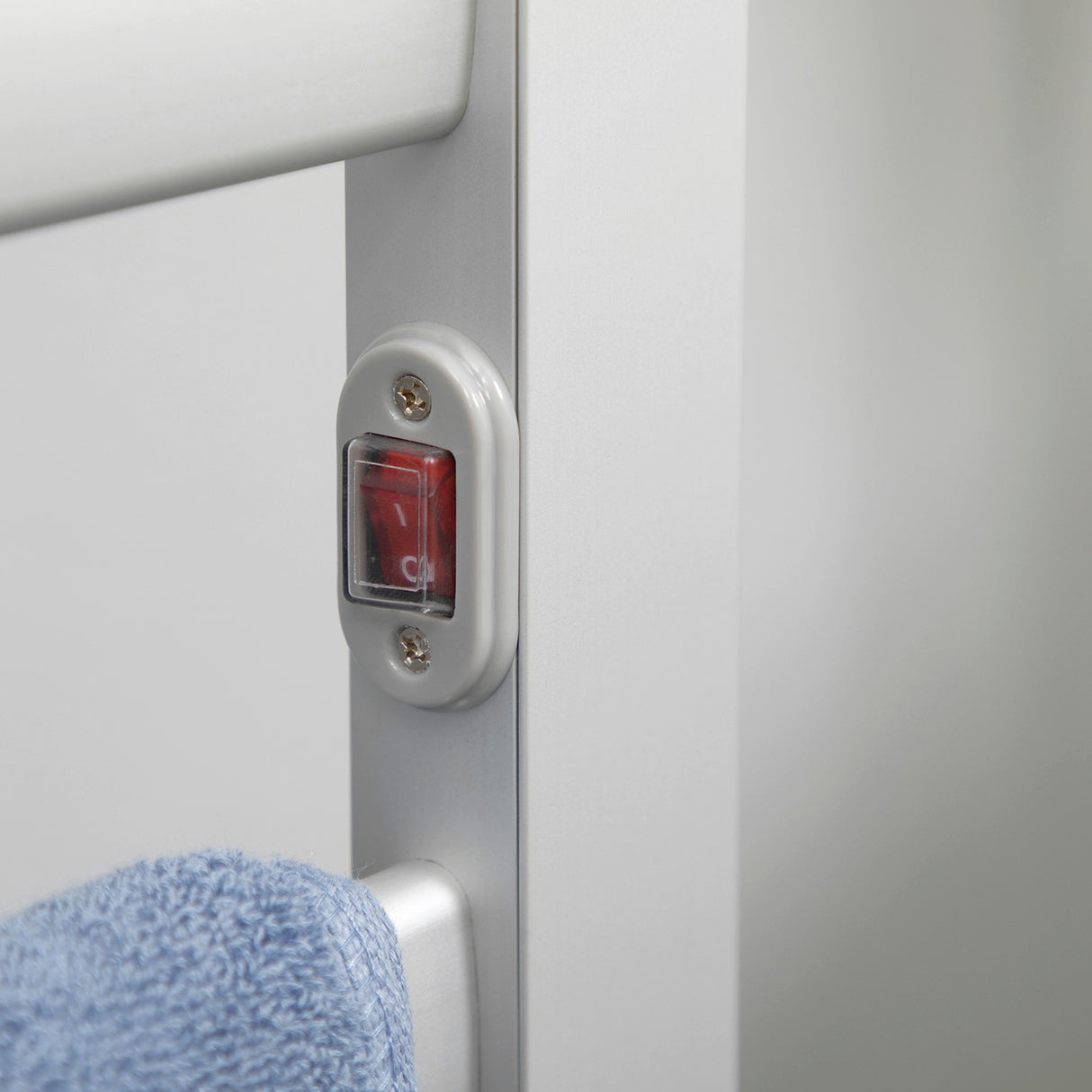 easycomfort scaldasalviette elettrico da 140w a 6 barre con temperatura 45 c 55 c in alluminio 69x36x90 cm argento