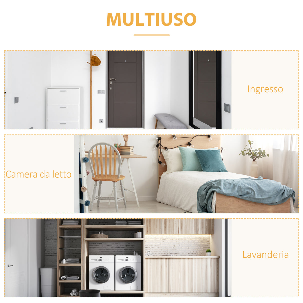 easycomfort easycomfort appendiabiti da terra stile industriale con barra e 5 ripiani in legno e acciaio 101x39x160cm