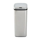 easycomfort easycomfort cestino dei rifiuti rettangolare in acciaio inox con sensore a infrarossi 50l ean 8054144133935