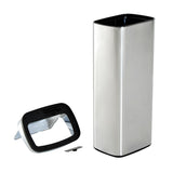 easycomfort easycomfort cestino dei rifiuti rettangolare in acciaio inox con sensore a infrarossi 50l ean 8054144133935