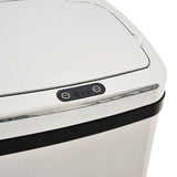 easycomfort easycomfort cestino dei rifiuti rettangolare in acciaio inox con sensore a infrarossi 50l ean 8054144133935