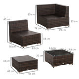 easycomfort easycomfort mobili da giardino in rattan e alluminio set 8 pezzi salotto da giardino componibile con divani e tavolino da esterno