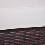 easycomfort easycomfort set mobili da giardino in pe rattan con tavolino e 2 poltrone