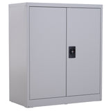 easycomfort easycomfort armadietto mobile ripiano regolabile chiusura di sicurezza per casa ufficio garage acciaio 80x40x92 5cm grigio ean 8054111848473