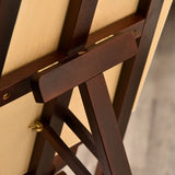easycomfort cavalletto pittura studio professionale altezza e inclinazione regolabili in legno marrone