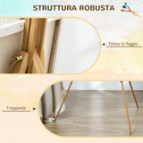 easycomfort easycomfort cavalletto per pittura salvaspazio in legno di faggio con altezza e angolazione regolabile 93x84x183 cm