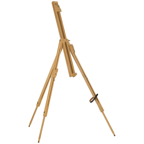 easycomfort easycomfort cavalletto per pittura salvaspazio in legno di faggio con altezza e angolazione regolabile 93x84x183 cm
