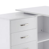 easycomfort easycomfort scrivania angolare per computer da ufficio con cassettiera 11783 576cm bianco ean 8054111848404