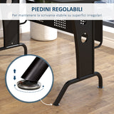 easycomfort easycomfort scrivania gaming per casa o ufficio angolare e salvaspazio con ripiano tastiera estraibile 165x145x86 5cm nera ean 8054111848558