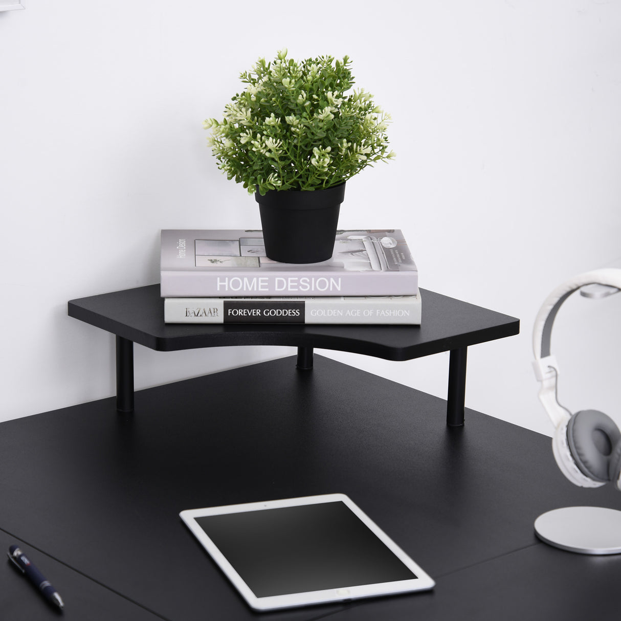 easycomfort easycomfort scrivania gaming per casa o ufficio angolare e salvaspazio con ripiano tastiera estraibile 165x145x86 5cm nera ean 8054111848558