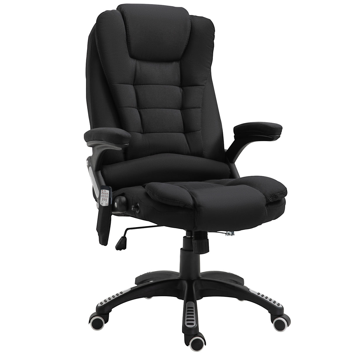 easycomfort easycomfort poltrona massaggiante da ufficio e casa con altezza regolabile e 6 punti di massaggio 67x74x107 116 cm nera
