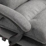 easycomfort easycomfort sedia da ufficio imbottita con 6 punti massaggianti altezza regolabile e rotelle 70x62x120 130 cm grigio
