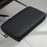 easycomfort easycomfort poltrona da ufficio in finta pelle nera sedia direzionale altezza regolabile con schiena alta reclinabile 155 e poggiapiedi ean 8054144139029