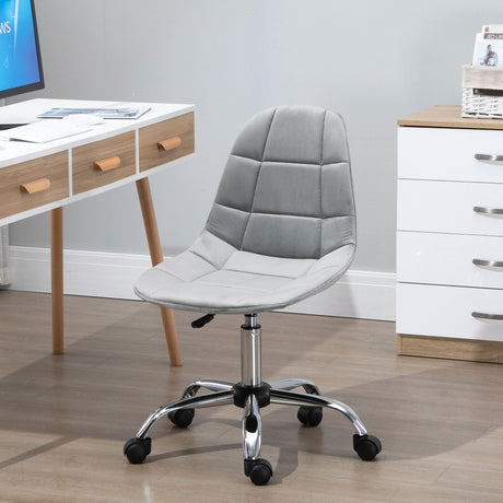 easycomfort easycomfort sedia girevole design ergonomico e regolabile senza braccioli grigio 59x59x81 91cm ean 8054144136615