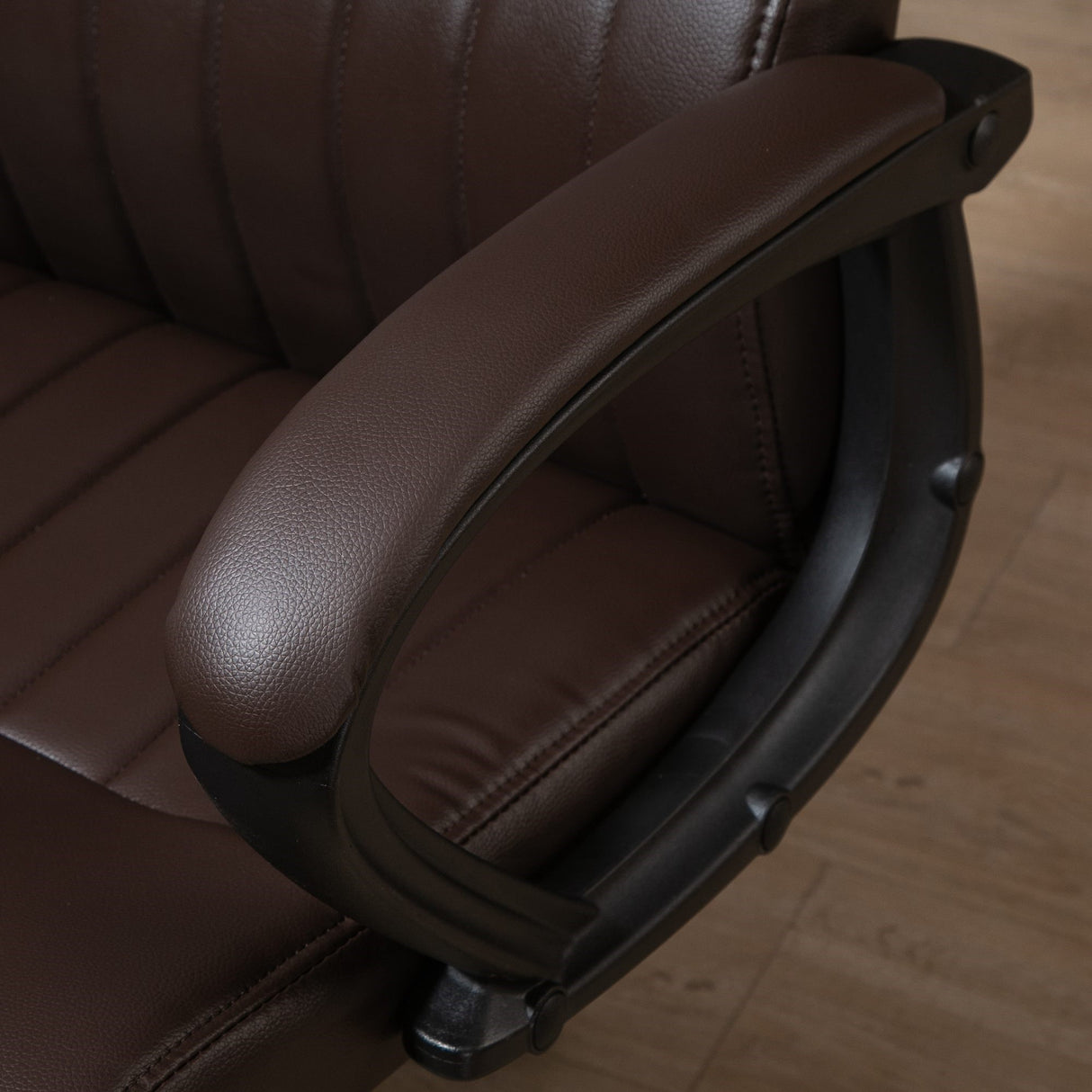 easycomfort easycomfort sedia da ufficio ergonomica sedia girevole con schienale alto e dondolo altezza regolabile e ruote 61 5x66x113 123cm marrone