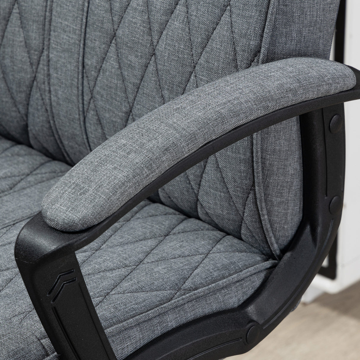 easycomfort easycomfort sedia da ufficio girevole con funzione dondolo e altezza regolabile 65x72x102 112 5cm grigio