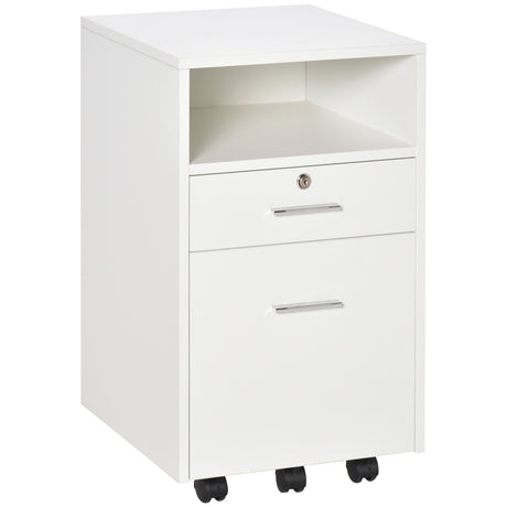 easycomfort easycomfort cassettiera da ufficio cassettiera per scrivania portadocumenti e porta stampante 2 chiavi bianca