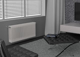 batteria completa radiatore termosifone in acciaio tubolare cordivari ardesia 4 colonne da 3 a 16 elementi h 2000 mm interasse 1944 mm tappi e riduzioni inclusi