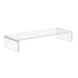 easycomfort supporto per monitor computer tv supporto per schermi in vetro acrilico trasparente 53x19x9cm