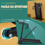 easycomfort easycomfort tapis roulant elettrico pieghevole con display lcd velocita 0 8 10kmh e 3 programmi potenza 500w 123x62x117cm nero
