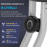 easycomfortsoozier cyclette da camera pieghevole 5 posizioni e 8 livelli di resistenza 43x97x109cm