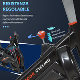 easycomfort easycomfort soozier cyclette per allenamento cardio trainer con monitor lcd in acciaio nero
