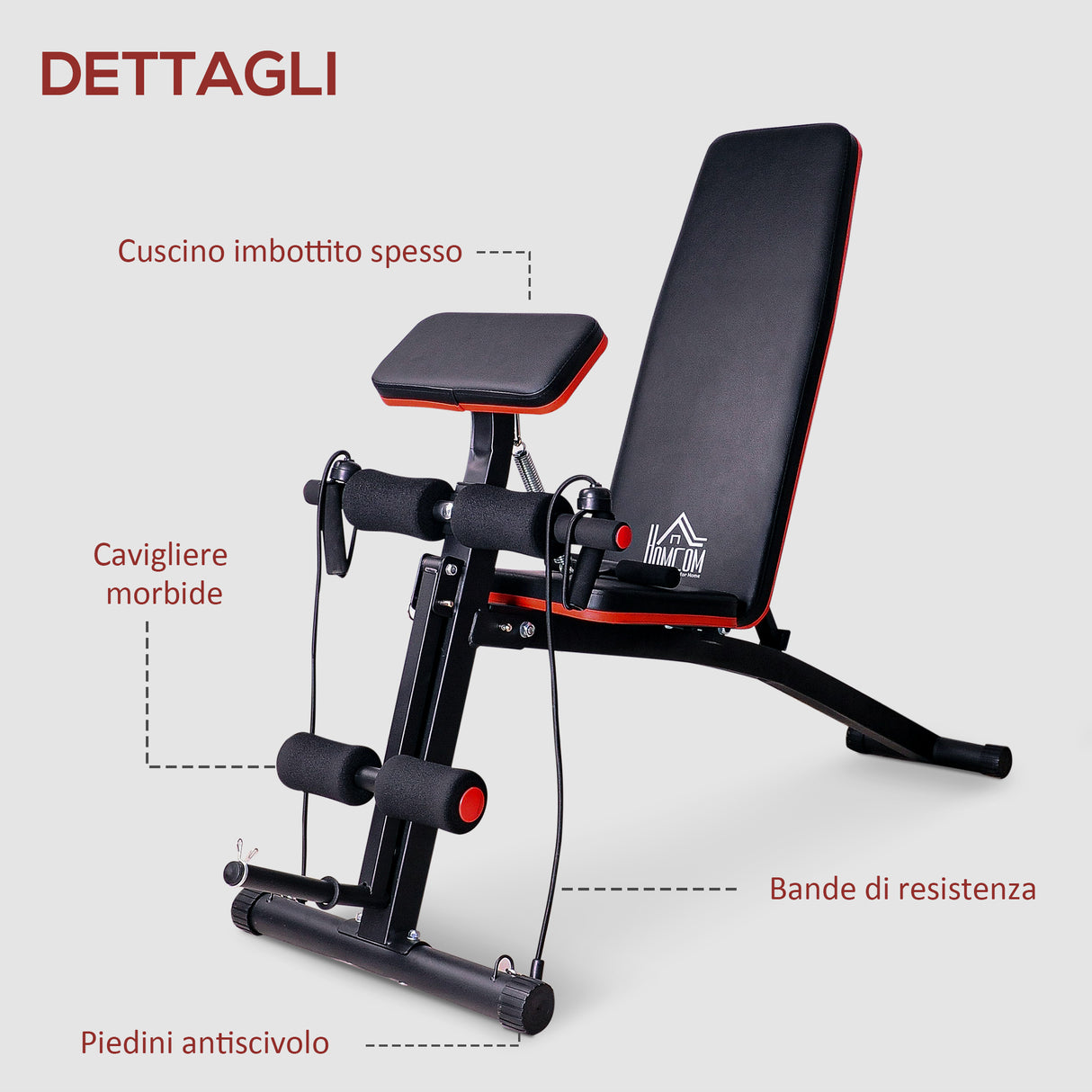 easycomfort easycomfort panca multifunzionale regolabile per bilanciere addominali dorsali manubri elastici per allenamento completo