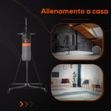 easycomfort easycomfort stazione multiuso regolabile con sacco da boxe 20kg e punching ball per allenamento pugilato