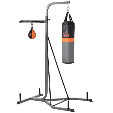 easycomfort easycomfort stazione multiuso regolabile con sacco da boxe 20kg e punching ball per allenamento pugilato
