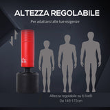 easycomfort easycomfort sacco boxe da terra altezza regolabile 145 172cm con base riempibile