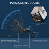 easycomfort easycomfort panca pesi multifunzione per palestra pieghevole e regolabile 145x55x41 114cm nero