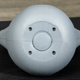 easycomfort kettlebell 6kg con rivestimento morbido e base piatta in pu e sabbia 20x13x22cm viola