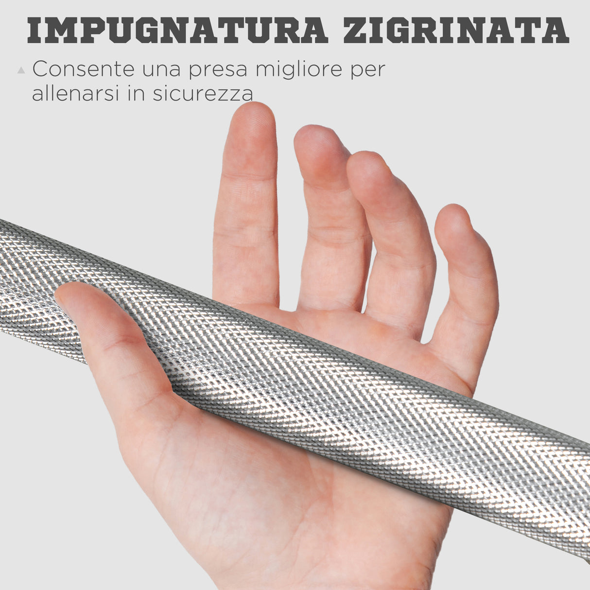 easycomfort bilanciere da squat stacchi da terra e sollevamenti per pesi da o2.5 cm da 100kg mx in acciaio o2.5x170 cm argento