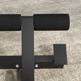 easycomfort sedia romana ad altezza regolabile con imbottitura spessa in acciaio e pu 126x70x67 84 cm nera
