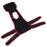 easycomfort easycomfort giubbotto zavorrato 20kg unisex 38 pesi singoli imbottitura chiusure con velcro nero e rosso