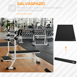 easycomfort easycomfort tappeto palestra ammortizzante per tapis roulant e cyclette tappetino fitness in pvc antiscivolo 180x90cm nero