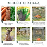 easycomfort easycomfort trappola per ratti topi e nutrie pieghevole in acciaio