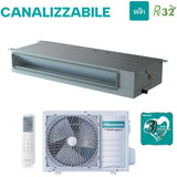 Climatiseur gainable monophasé Hisense AUD105UX4REH8 de 36 000 BTU avec Wi-Fi et télécommande en option