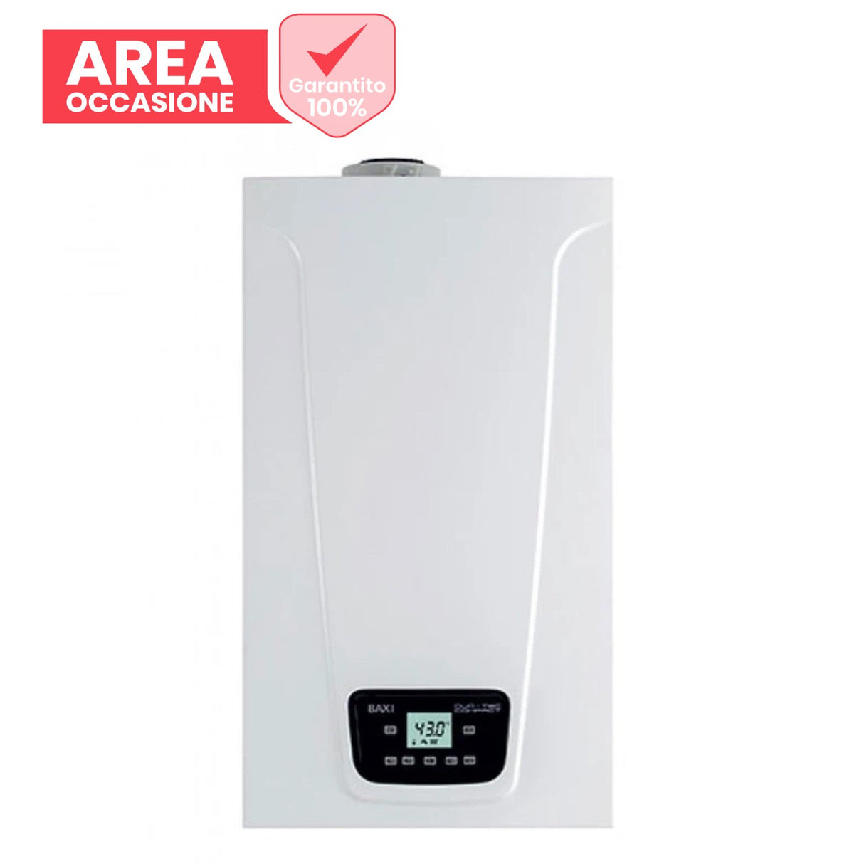 baxi area occasioni caldaia baxi duo tec compact e 24 kw a condensazione low nox completa di kit scarico fumi metano o gpl novita duo tec gpl