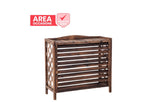 no brand area occasioni copertura copri unita esterna condizionatore in legno wood 80x47x77 per condizionatori 900012000 btu
